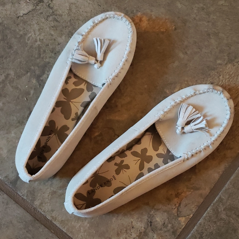 Lands' End Moccasin flat loafers shoe